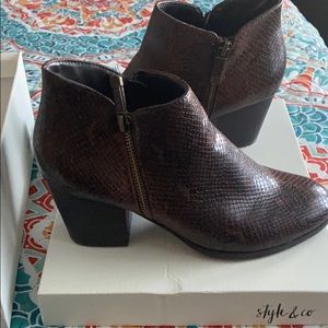 NWT Brown Snake design Style&co